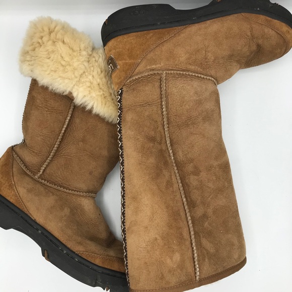 ugg ultimate tall braid chestnut